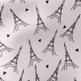 The Eiffel Tower With Simple L Waterproof Canvas