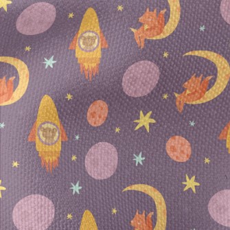 Rocket Flying Into Space Waterproof Canvas