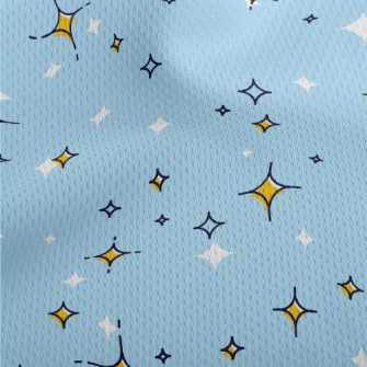 Simple Shining Stars Athletic Mesh Flat Back