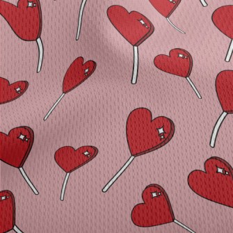 Colorful And Delicious Heart L Athletic Mesh Flat Back