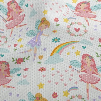 Beautiful And Elegant Fairies Athletic Mesh Flat Back