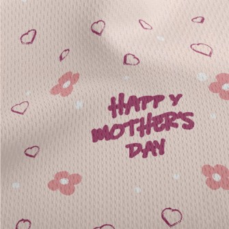 Pink And Warm Mother&#39;s Day Athletic Mesh Flat Back