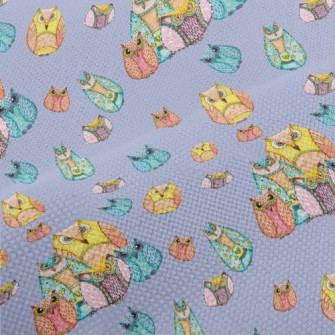 Strange Hand Drawn Owl Performance Linen