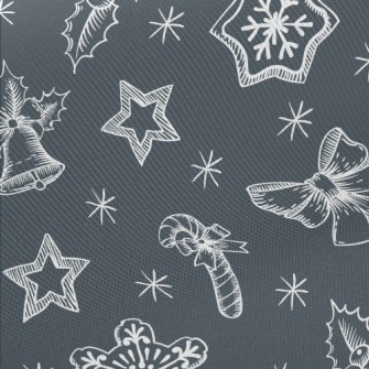 Simple Lines Of Christmas Item Twill