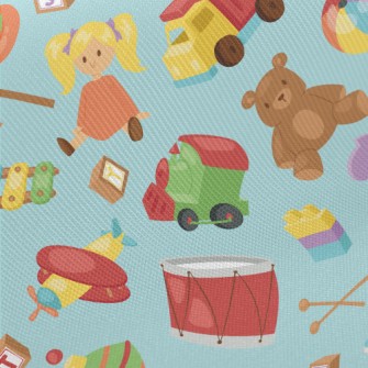 Cute Children&#39;s Toy Graphi Twill