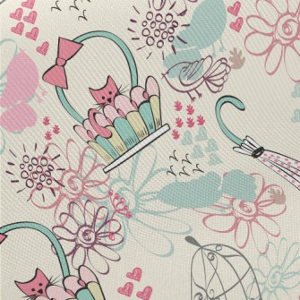 Simple And Colorful Hand-paint Twill