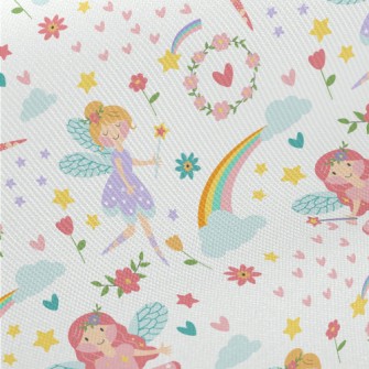 Beautiful And Elegant Fairies Twill