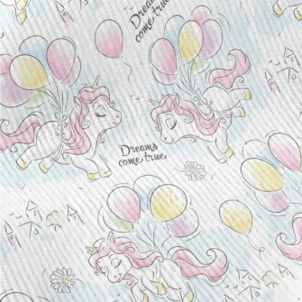 Beautiful Cartoon Rainbow Pony Standard Corduroy
