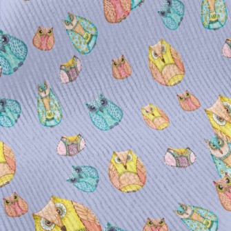 Strange Hand Drawn Owl Standard Corduroy