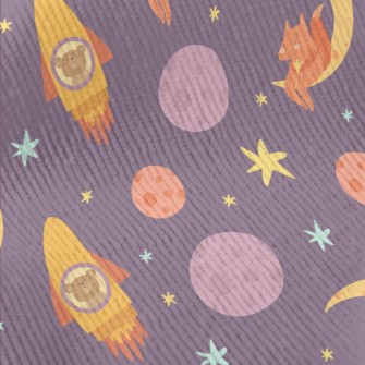 Rocket Flying Into Space Standard Corduroy