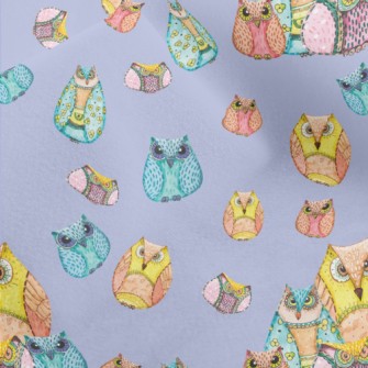 Strange Hand Drawn Owl Micro Fleece