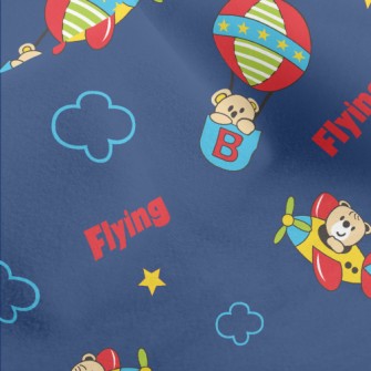 Children's Cute Hot Air Ba Micro Fleece