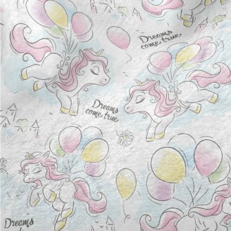 Beautiful Cartoon Rainbow Pony Minky