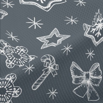 Simple Lines Of Christmas Item Piqué