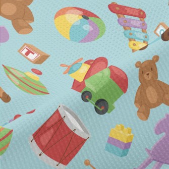 Cute Children&#39;s Toy Graphi Piqué