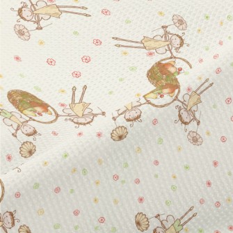 Small Hand-painted Dots And Fa Piqué