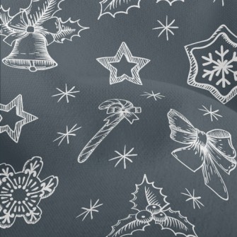 Simple Lines Of Christmas Item Lightweight Performance Linen