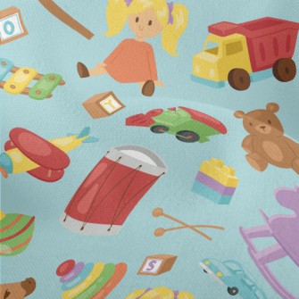 Cute Children&#39;s Toy Graphi Lightweight Performance Linen