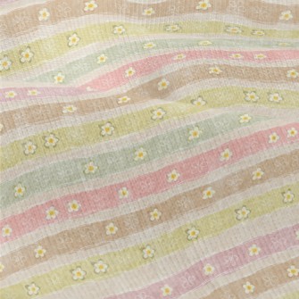 Stripes With Cute Little Flowe Modern Jersey