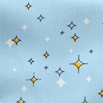Simple Shining Stars Jersey Backed Fleece