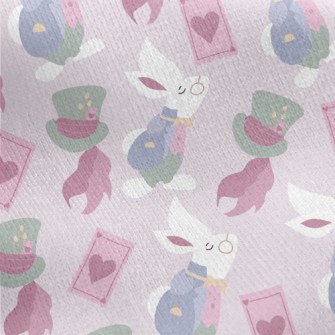 Cute And Silly Alice In Wonder Jersey Backed Fleece