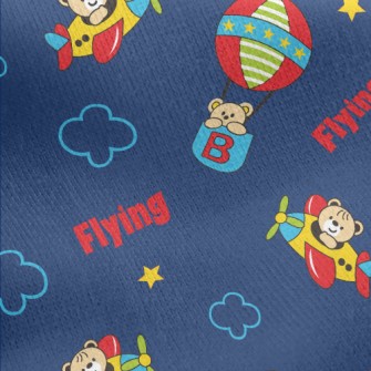 Children's Cute Hot Air Ba Jersey Backed Fleece