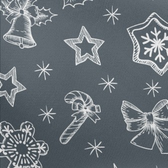 Simple Lines Of Christmas Item Pongee