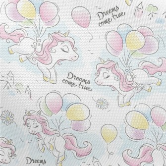 Beautiful Cartoon Rainbow Pony Pongee