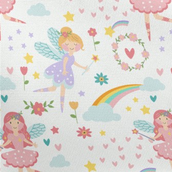 Beautiful And Elegant Fairies Pongee