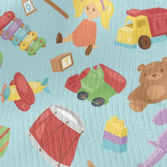 Cute Children&#39;s Toy Graphi Stretch Jersey