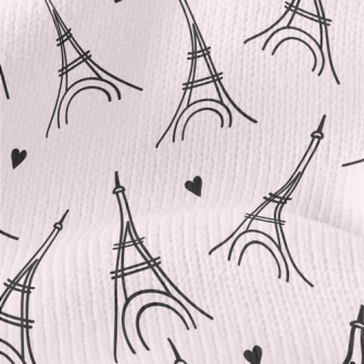 The Eiffel Tower With Simple L Stretch Jersey