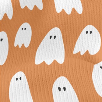 Cute Pure White Ghost Stretch Jersey