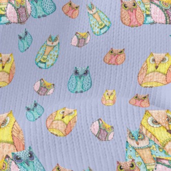 Strange Hand Drawn Owl Stretch Jersey