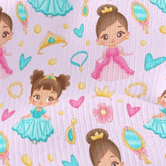 Cute And Beautiful Princess Stretch Jersey
