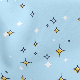 Simple Shining Stars Lightweight Cotton Poplin