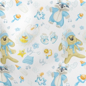 Realistic And Childlike Baby P Lightweight Cotton Poplin