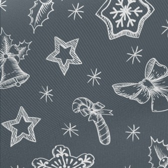 Simple Lines Of Christmas Item Midweight Cotton Poplin
