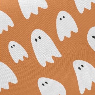 Cute Pure White Ghost Midweight Cotton Poplin