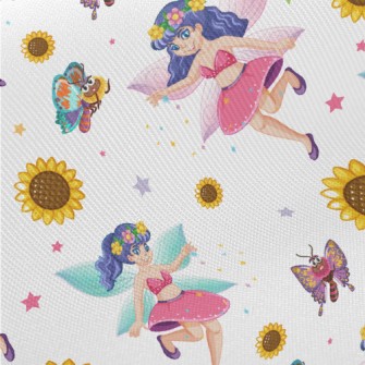 Realistic Fantasy Fairy Midweight Cotton Poplin
