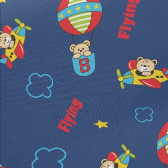 Children's Cute Hot Air Ba Midweight Cotton Poplin