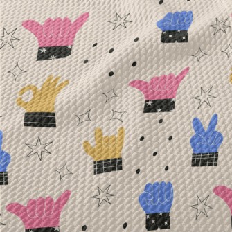 Funny And Flexible Fingers Birdseye Piqué