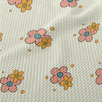 Simple And Plain Little Flower Birdseye Piqué