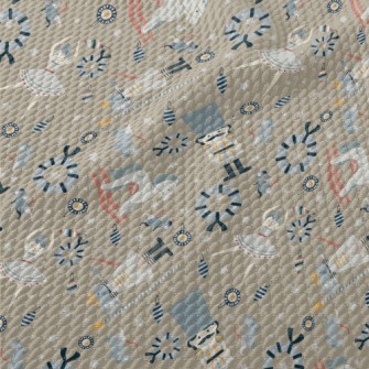 Cute Fairy Tale Pattern Birdseye Piqué