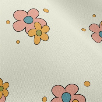 Simple And Plain Little Flower Chiffon
