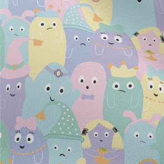 Colorful Monster Pattern Chiffon