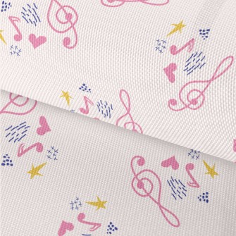 Pink Comfortable Notes Waterproof Oxford