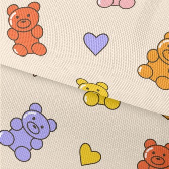 Colorful Gummy Bears Waterproof Oxford