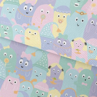 Colorful Monster Pattern Waterproof Oxford