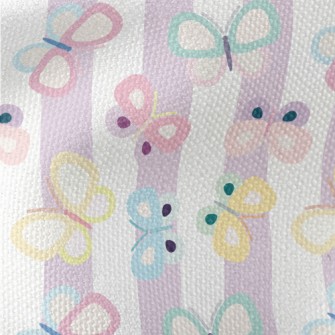 Colorful Butterfly Stripes Waterproof Canvas