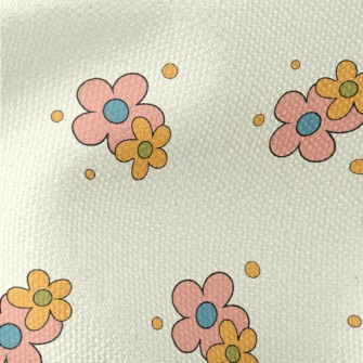 Simple And Plain Little Flower Waterproof Canvas